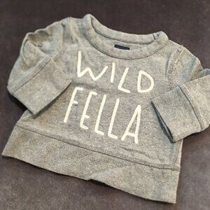 babygap Gray Heather Sweatshirt 3-6m
